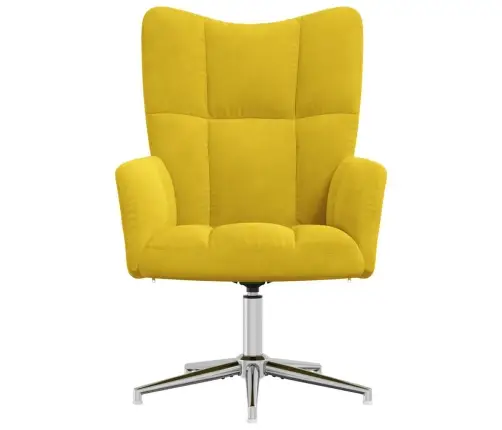 Atpūtas Krēsls, Sinepju Dzeltens Samts Vidaxl