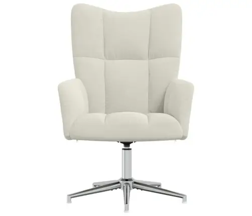 Atpūtas Krēsls, Krēmbalts Samts Vidaxl