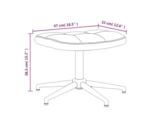Atpūtas Krēsls Ar Kāju Balstu, Vīnsarkans Samts Vidaxl