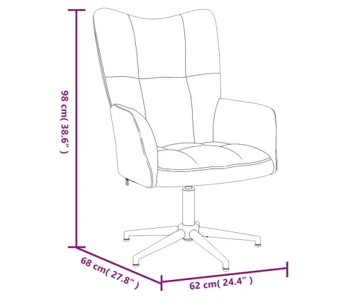 Atpūtas Krēsls Ar Kāju Balstu, Melns Samts Vidaxl