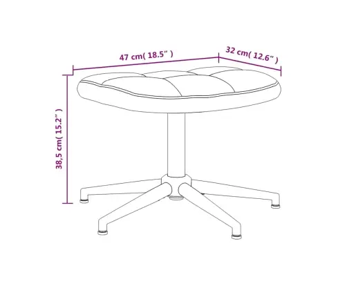 Poilsio Kėdė Su Pakoja, Rudos Spalvos, Aksomas