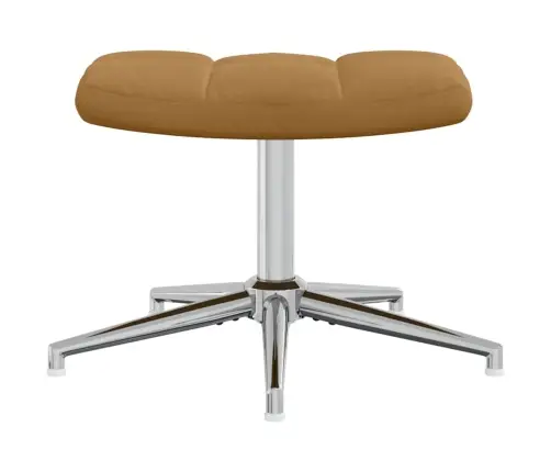 Poilsio Kėdė Su Pakoja, Rudos Spalvos, Aksomas