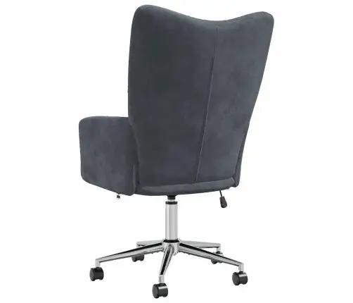 Poilsio Kėdė, Tamsiai Pilkos Spalvos, Aksomas