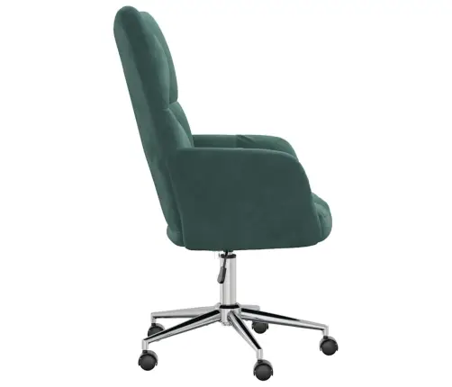 Atpūtas Krēsls, Tumši Zaļš Samts Vidaxl