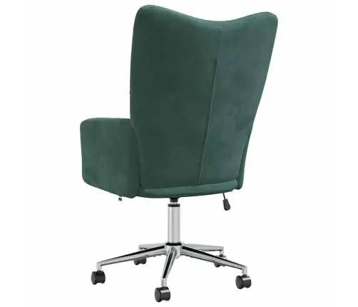 Atpūtas Krēsls, Tumši Zaļš Samts Vidaxl