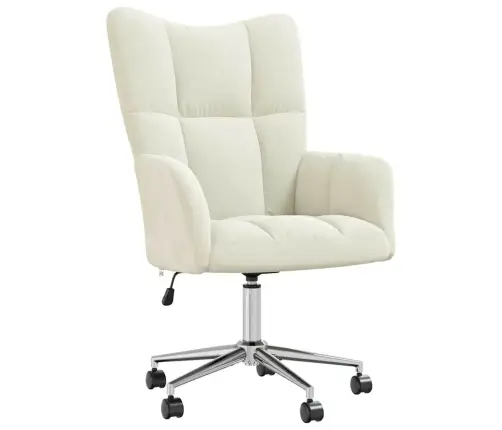 Atpūtas Krēsls, Krēmbalts Samts Vidaxl