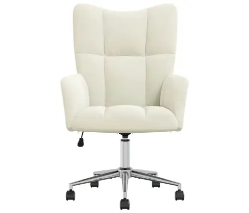 Atpūtas Krēsls, Krēmbalts Samts Vidaxl