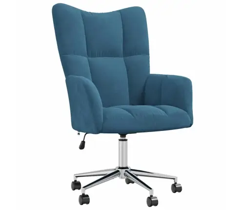 Atpūtas Krēsls, Zils Samts Vidaxl