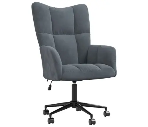 Poilsio Kėdė, Tamsiai Pilkos Spalvos, Aksomas