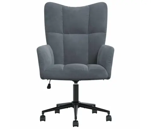 Poilsio Kėdė, Tamsiai Pilkos Spalvos, Aksomas