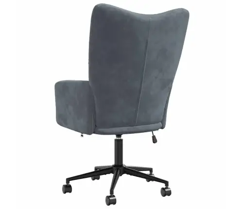 Poilsio Kėdė, Tamsiai Pilkos Spalvos, Aksomas