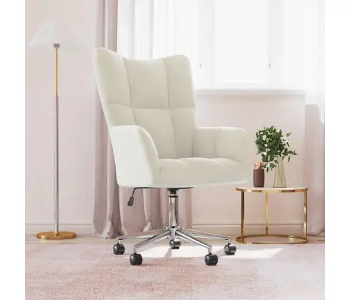 Poilsio Kėdė, Kreminės Baltos Spalvos, Aksomas