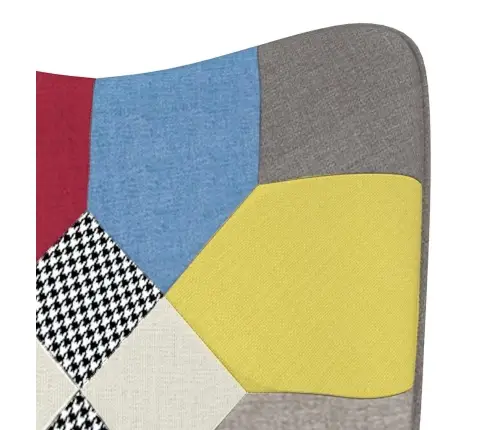 Šūpuļkrēsls, Tekstilmozaīkas Audums Vidaxl