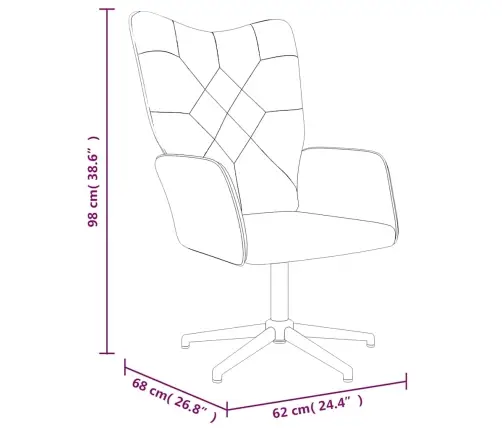 Šūpuļkrēsls Ar Kāju Balstu, Tekstilmozaīkas Audums Vidaxl