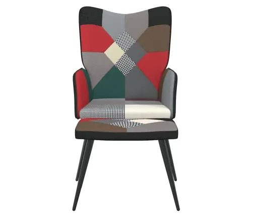 Atpūtas Krēsls Ar Kāju Balstu, Tekstilmozaīkas Audums Vidaxl