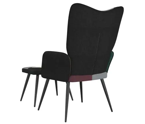 Atpūtas Krēsls Ar Kāju Balstu, Tekstilmozaīkas Audums Vidaxl