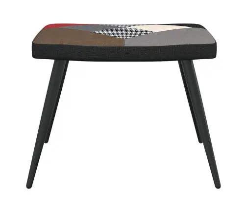 Atpūtas Krēsls Ar Kāju Balstu, Tekstilmozaīkas Audums Vidaxl