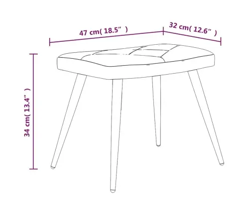 Atpūtas Krēsls Ar Kāju Balstu, Tekstilmozaīkas Audums Vidaxl