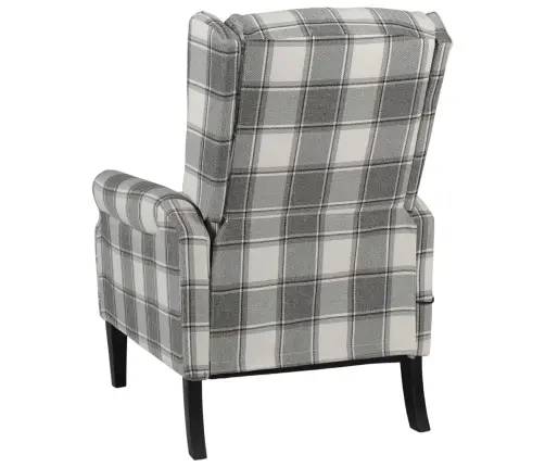 Atpūtas Krēsls, Atgāžams, Balts, Pelēks, Audums Vidaxl