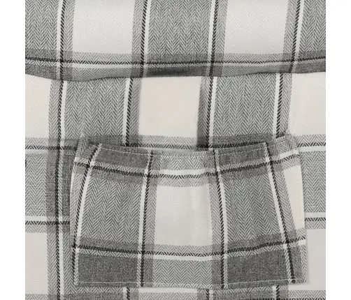 Atpūtas Krēsls, Atgāžams, Balts, Pelēks, Audums Vidaxl