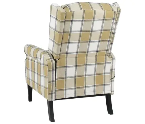 Atpūtas Krēsls, Atgāžams, Zaļš Audums Vidaxl