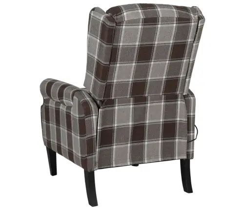 Atlošiamas Masažinis Krėslas, Rudos Spalvos, Audinys