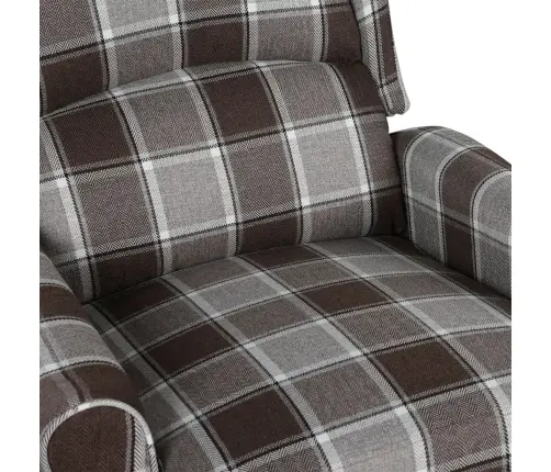 Atlošiamas Masažinis Krėslas, Rudos Spalvos, Audinys