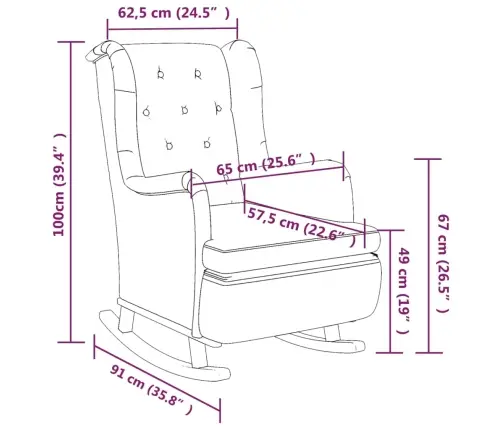 Tugitool Kautšukipuust Kiikjalgadega, Tumehall, Kangas