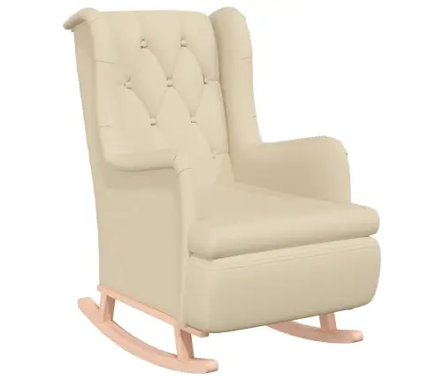 Tugitool Kautšukipuust Kiikjalgadega, Kreemjas, Kangas