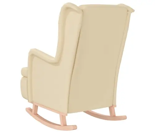 Tugitool Kautšukipuust Kiikjalgadega, Kreemjas, Kangas