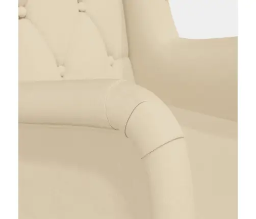 Tugitool Kautšukipuust Kiikjalgadega, Kreemjas, Kangas