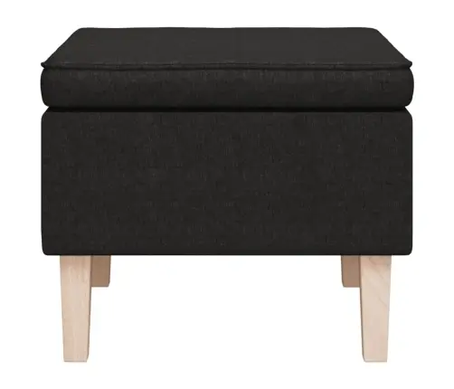 Soliņš Ar Koka Kājām, Melns Audums Vidaxl