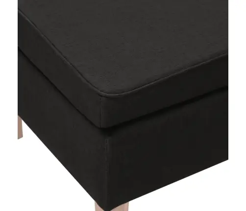 Soliņš Ar Koka Kājām, Melns Audums Vidaxl