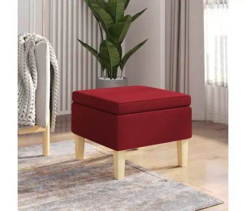 Soliņš Ar Koka Kājām, Vīnsarkans Audums Vidaxl