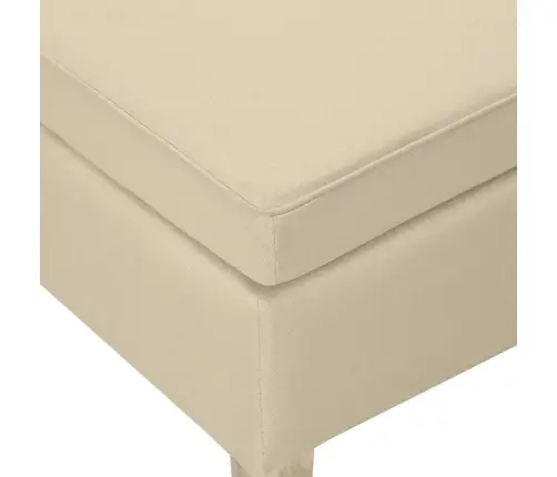 Soliņš Ar Koka Kājām, Krēmkrāsas Audums Vidaxl