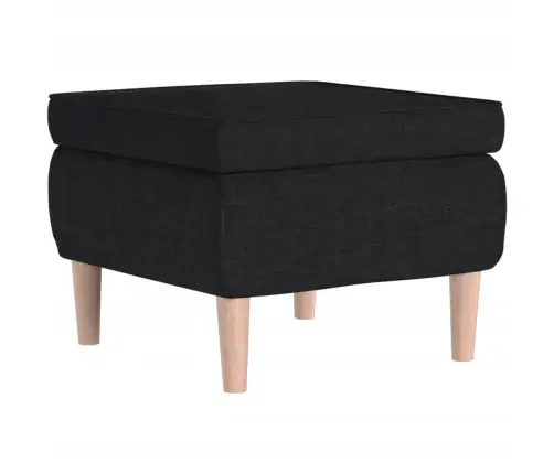 Soliņš Ar Koka Kājām, Melns Audums Vidaxl