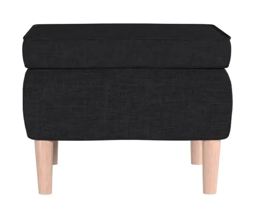 Soliņš Ar Koka Kājām, Melns Audums Vidaxl