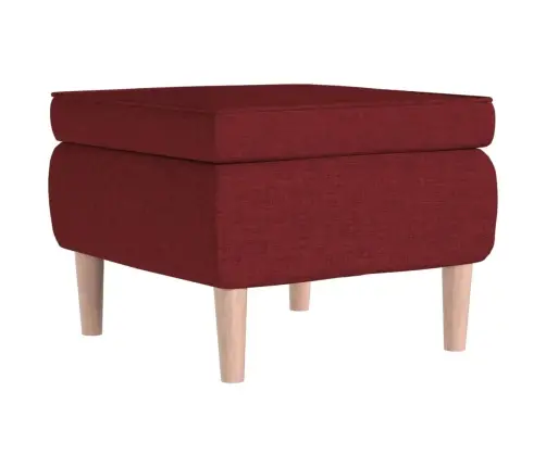 Soliņš Ar Koka Kājām, Vīnsarkans Audums Vidaxl