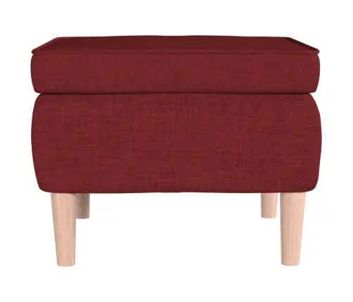 Soliņš Ar Koka Kājām, Vīnsarkans Audums Vidaxl