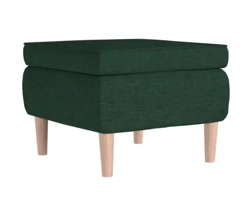 Soliņš Ar Koka Kājām, Tumši Zaļš Audums Vidaxl