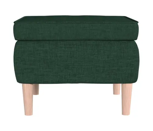 Soliņš Ar Koka Kājām, Tumši Zaļš Audums Vidaxl