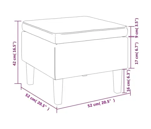 Soliņš Ar Koka Kājām, Gaiši Pelēks Samts Vidaxl