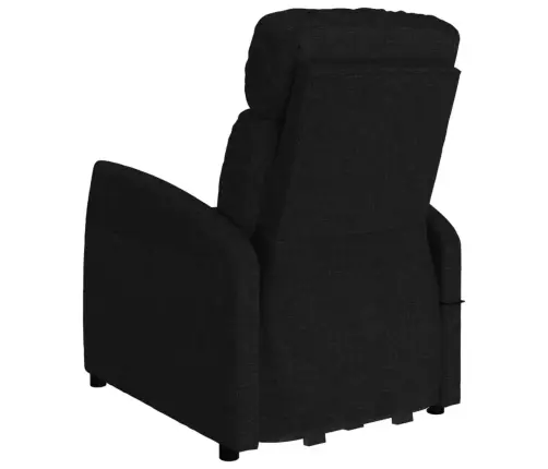 Atpūtas Krēsls, Paceļams, Melns Audums Vidaxl