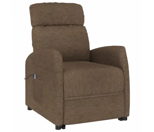 Atpūtas Krēsls, Paceļams, Brūns Audums Vidaxl