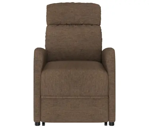 Atpūtas Krēsls, Paceļams, Brūns Audums Vidaxl