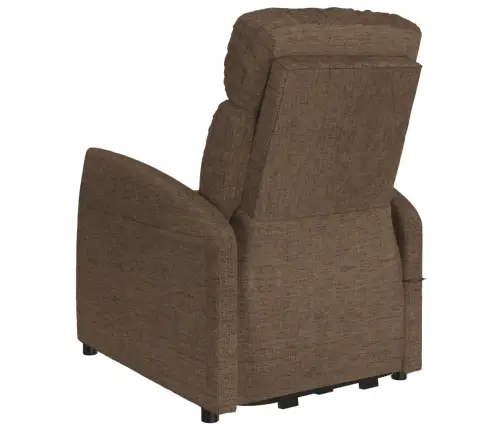 Atpūtas Krēsls, Paceļams, Brūns Audums Vidaxl