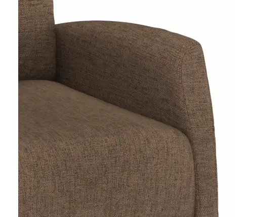 Atpūtas Krēsls, Paceļams, Brūns Audums Vidaxl