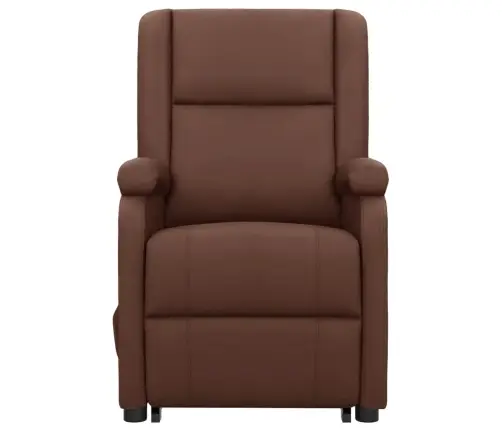 Püsti Tõusmist Toetav Tugitool, Pruun, Kunstnahk