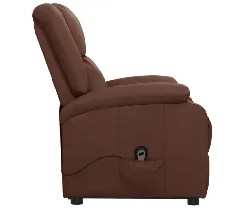 Püsti Tõusmist Toetav Tugitool, Pruun, Kunstnahk