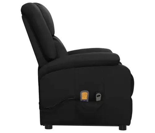 Püsti Tõusmist Toetav Massaažitool, Must, Kunstnahk